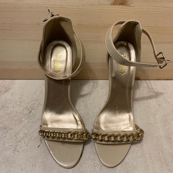 Charlotte Russe Nude patent leather sandals - Picture 7 of 8